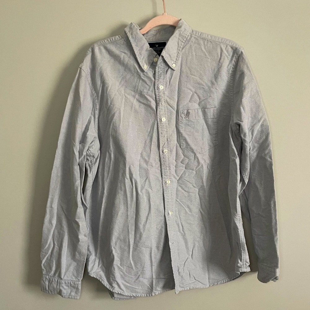 American Eagle Medium Tall Button-Down Shirt - image 1